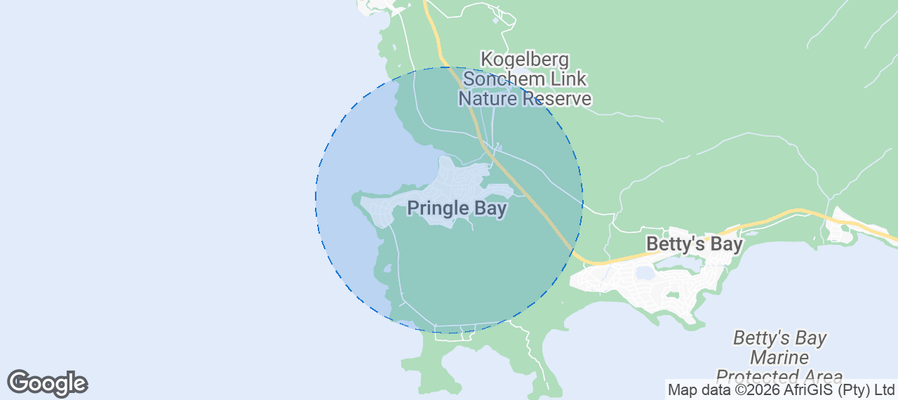 Pringle Bay Airbnb map